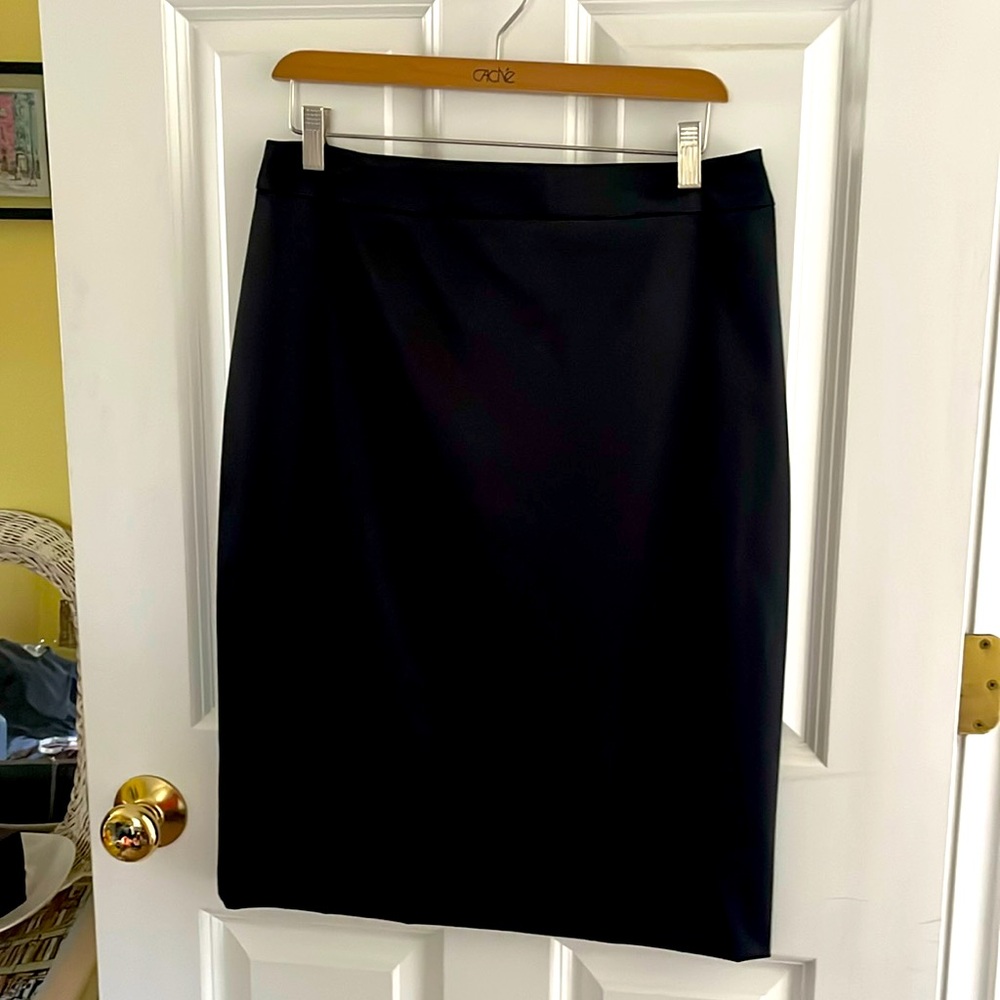 Nwot! Js Collections Black Satin Size 10 Skirt. N… - image 1